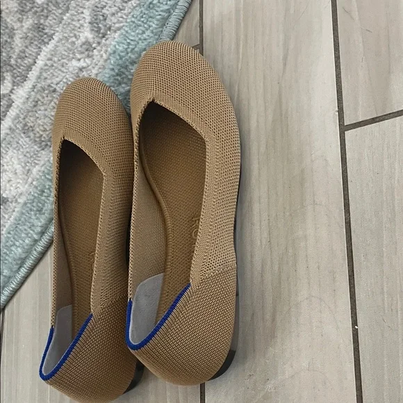 Rothy's Tan and Blue Flats - Picture 8 of 12